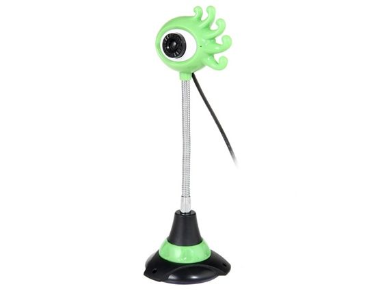 8.0 Mega Pixels Focagem Manual Webcam com microfone (verde)